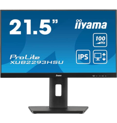  Monitor ProLite XUB2293HSU-B7, 21,5 Zoll, FHD (1920x1080), 1 ms, schwarz