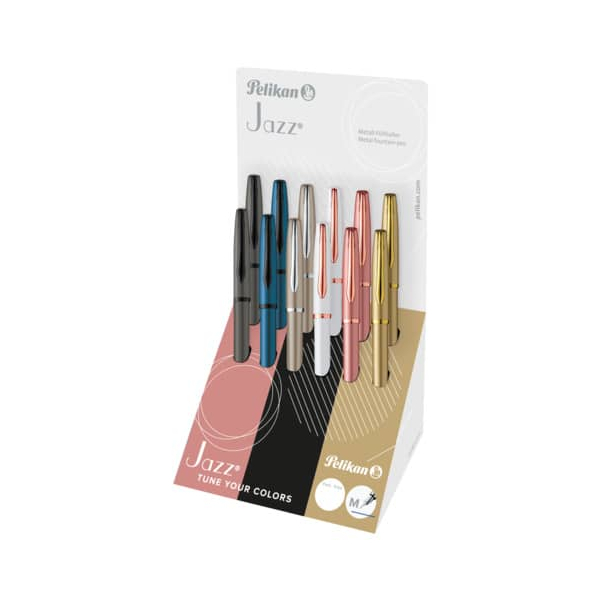 12 Stück Pelikan Füllhalter M Jazz Noble Eleg.sortiert  Pelikan