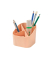 Stiftehalter X-LOOP pastellorange Kunststoff 4 Fächer 11,1 x 11,1 x 10,5 cm