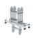 Vielzweckleiter 31320 4tlg nivello-Traverse 2x2/2x3Sprossen