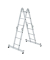 Multifunktionsleiter 31322 nivello, 4x 3 Stufen, silber, Aluminium