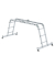 Vielzweckleiter 31322 4tlg nivello-Traverse 4x3Sprossen