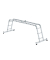 Vielzweckleiter 31324 4tlg nivello-Traverse 2x3/2x4Sprossen