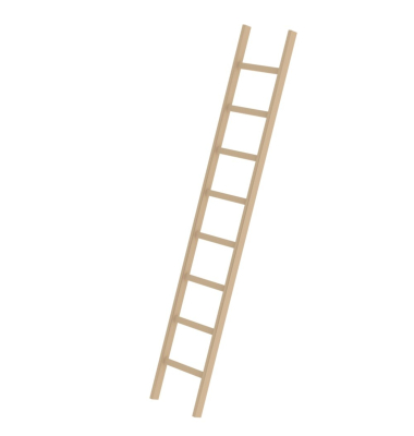 Anlegeleiter Holz 33108 oTraverse 8Sprossen