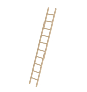 Anlegeleiter Holz 33110 oTraverse 10Sprossen