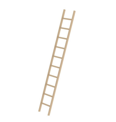 Anlegeleiter Holz 33110 oTraverse 10Sprossen