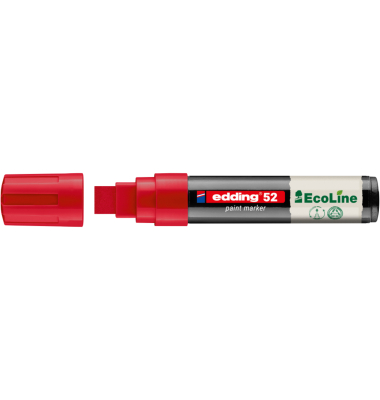 Lackmarker EcoLine, 4-52-002, Stift, rot, 4-15mm Keilspitze
