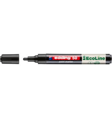 Lackmarker 50 EcoLine, 4-50-001, schwarz, 2-3mm Rundspitze
