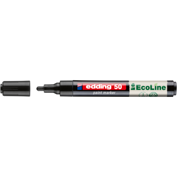 4057305072115 - Lackmarker 50 EcoLine 4-50-001 schwarz 2-3mm Rundspitze 4057305072115 Edding