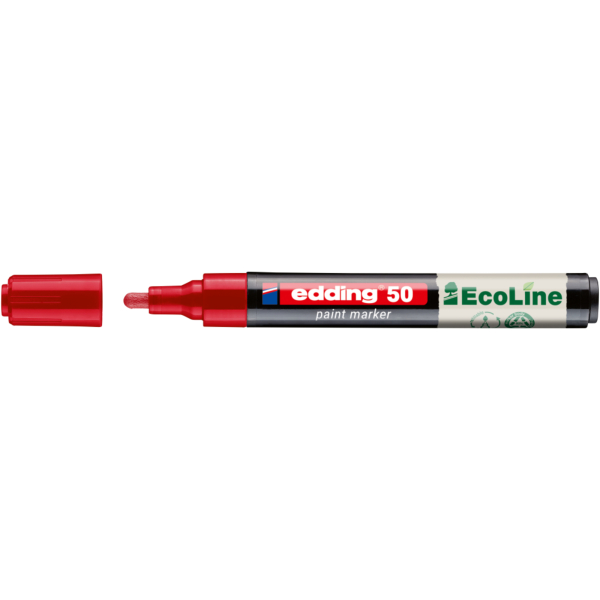 4057305072122 - Lackmarker 50 EcoLine 4-50-002 rot 2-3mm Rundspitze 4057305072122 Edding