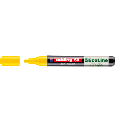 Lackmarker EcoLine, 4-50-005, Stift, gelb, 2-3mm Rundspitze
