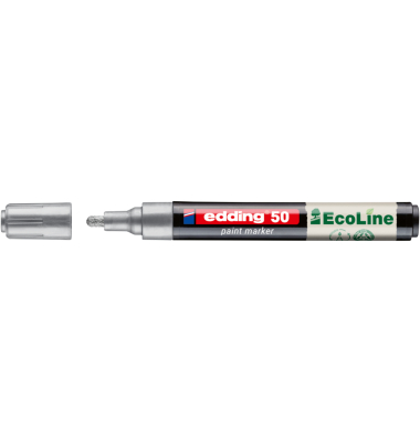 Lackmarker EcoLine, 4-50-054, Stift, silber, 2-3mm Rundspitze