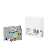 Schriftband TZE-121, 9mm x 8m, schwarz/transparent, laminiert, kompatibel zu P-touch TZe-121