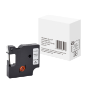 Schriftband 43613/S0720780, 6mm x 7m, schwarz/wei&szlig;, kompatibel zu D1 43613 / S0720780