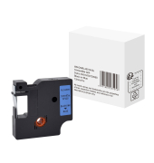 Schriftband 45016/S0720560, 12mm x 7m, schwarz/blau, kompatibel zu D1 45016 / S0720560