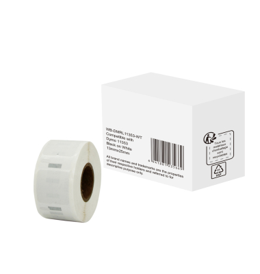Etikett wie Dymo S0722530 13x25mm sw auf ws 1000St