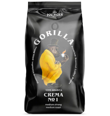 Kaffee Espresso Crema No. 1 296538, 1kg, ganze Bohnen im Beutel