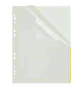 Prospekthüllen Index 46325-60, A4 glatt, oben & rechts halb offen