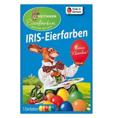 IRIS Heißfarbe Eierfarben farbsortiert