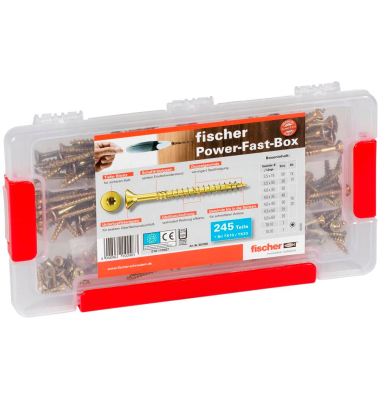PowerFast-Box FPF Holzschrauben Sortiment 245 Stück