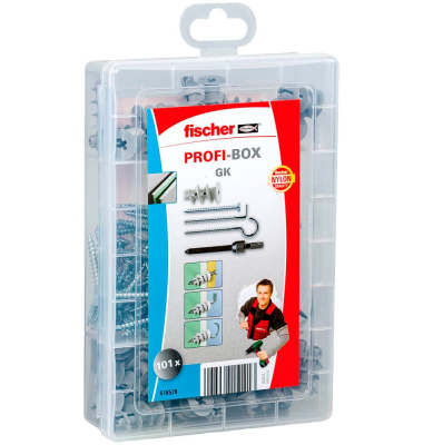 Profi-Box - GK + Screws 2K Dübel- und Schrauben-Sortiment Ø 44,24,5 mm 354046 mm