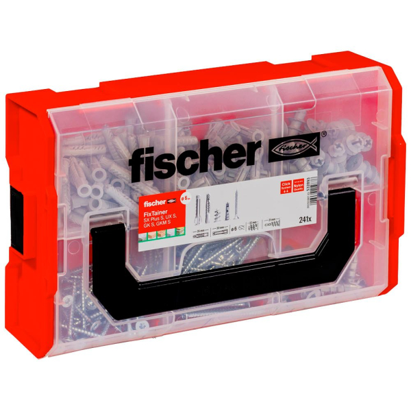 4048962219876 - fischer FixTainer - SX Plus S UX S GK S GKM S 532893 Dübel- und Schrauben-Sortiment Ø 45 5 6 8 mm 30 40 55 mm 240 Stück 4048962219876 - fischer FixTainer - SX Plus S UX S GK S GKM S 532893 Dübel- und Schrauben-Sortiment Ø 45 5 6 8 mm 30 40 55 mm 240 Stück