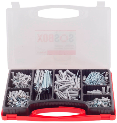 SOS-Box S  FU + S Universaldübel 210 Stück