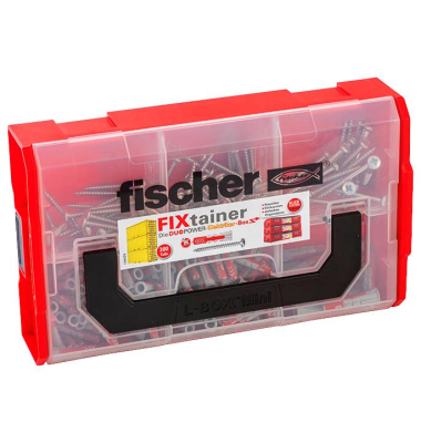FixTainer - DuoPower Elektriker 2K Dübel- und Schrauben-Sortiment Ø 4,5568 mm 304055 mm