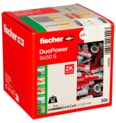 DuoPower 6x50 S 2K Dübel mit Schrauben Ø 6 mm x 50 mm