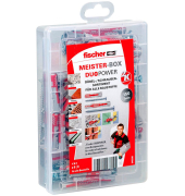 Meister-Box-DuoPower kurzlang + S 2K Dübel- und Schrauben-Sortiment Ø 4,5568  mm 30405055606580 mm