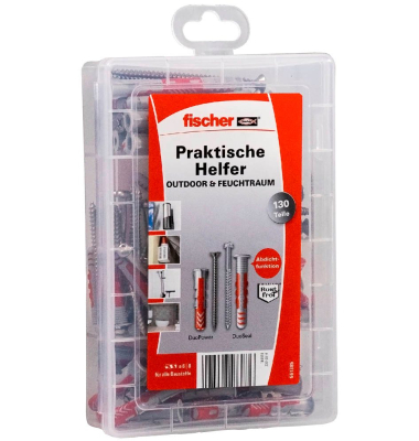Praktische Helfer - OutdoorFeuchtraum Dübel- und Schrauben-Sortiment Ø 4,5568  mm x 3038405565 mm