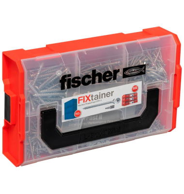 Holzbauschrauben-Sortiment FixTainer PowerFast II TX VG 3545 mm x 163035405060 mm