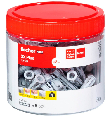SX Plus Spreizdübel 80 Stück