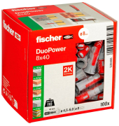 DuoPower 8x40 2K Universaldübel-Sortiment Ø 8 mm x 40 mm