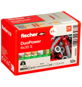 DuoPower 6x30 S 2K Dübel mit Schrauben Ø 6 mm x 30 mm