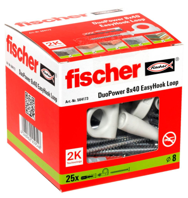 EasyHook Loop - DuoPower 8x40 2K Dübel mit Schrauben Ø 58 mm 4080 mm