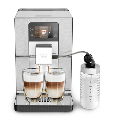 Kaffeevollautomat EA877D Intuition Experience EA877D, silber, 1550 Watt, 2 Tassen