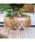 Beistelltisch EDEN Outdoor, 73cm (H), 60x73x60cm (BxHxT) (BxT), rund, weiß / weiß