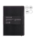 Notizbuch A040590, Leather, schwarz, blanko, 70g