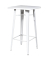Stehtisch hoher URBAN Outdoor 108cm (H), quadratisch, weiß / weiß
