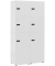 Spind Locked weiß 702027, 6 Schließfächer 90,8 x 40,7 x 185,2 cm