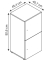 Spind Locked weiß 702029, 6 Schließfächer 90,8 x 40,7 x 185,2 cm
