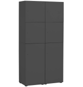 Spind Locked anthrazit 702030, 6 Schließfächer 90,8 x 40,7 x 185,2 cm