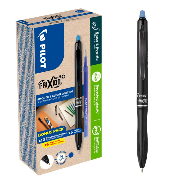 3131910448037 - Pilot FriXion Ball Plus Tintenroller Blau Medium Rollerball 10 + 10 Nachfüllungen 3131910448037 - Pilot FriXion Ball Plus Tintenroller Blau Medium Rollerball 10 + 10 Nachfüllungen