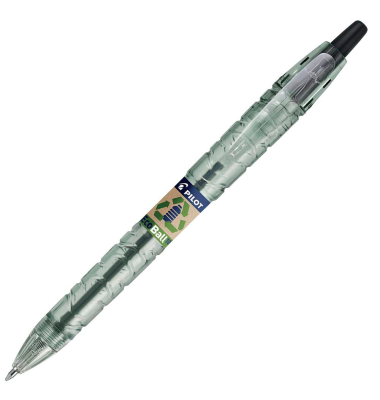 Kugelschreiber Bottle 2 Pen Ecoball BP-B2PEB-XB-B-BG, schwarz, 0,6mm, nachf&uuml;llbar
