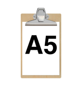 Klemmbrett MAULtilia 2394470, A5, braun, Holzhartfaser