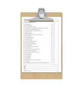Klemmbrett MAULtilia 2394570, A4, braun, Holzhartfaser