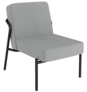 Sessel MEDSO S grau schwarz Stoff