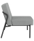 Sessel MEDSO S grau schwarz Stoff