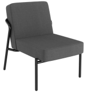 Sessel MEDSO S anthrazit schwarz Stoff